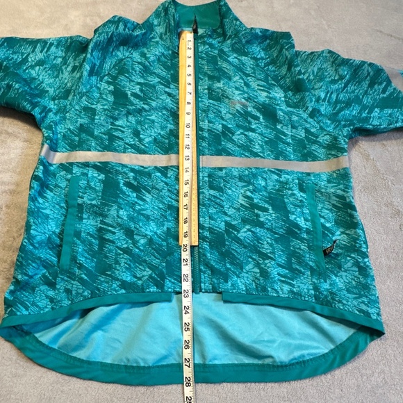 Running Room Reflective Jacket Unisex Large Teal Gorpcore Techwear Activewear - Picture 8 of 9